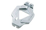 Topeak Duo Spoke Wrench tool for bike wheel spoke adjustments, shown in workshop setting, with ergonomic handle and precision design