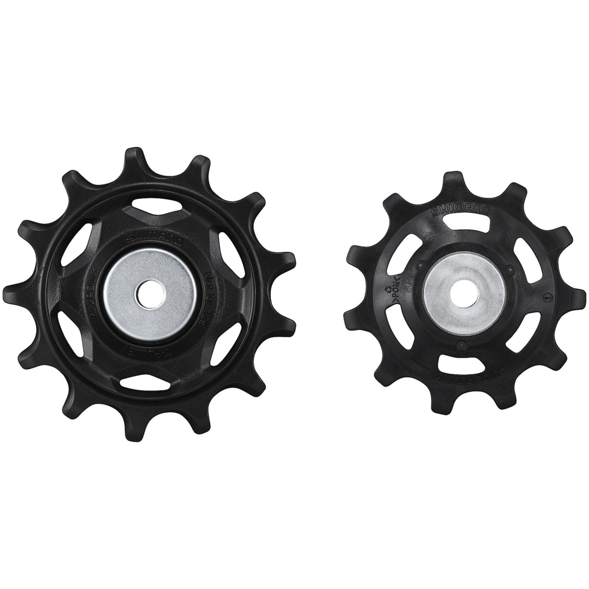 Shimano CUES RD-U8020 tension and guide pulley set for rear derailleur, bike component replacement, close-up view