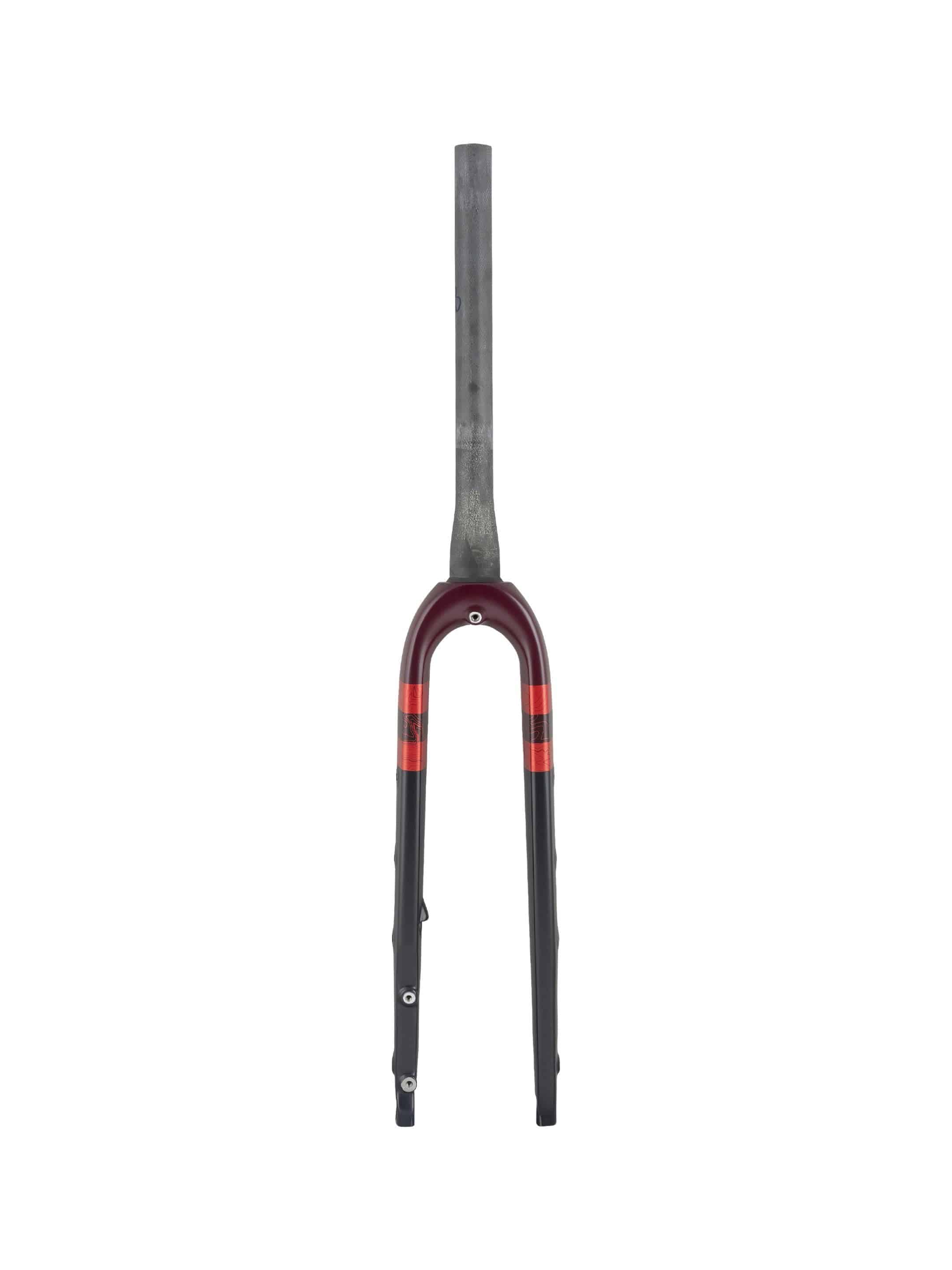 Trek 2022 Checkpoint ALR 5 road bike fork, Cobra Blood color, 330mm length, 45mm rake, lightweight bike components