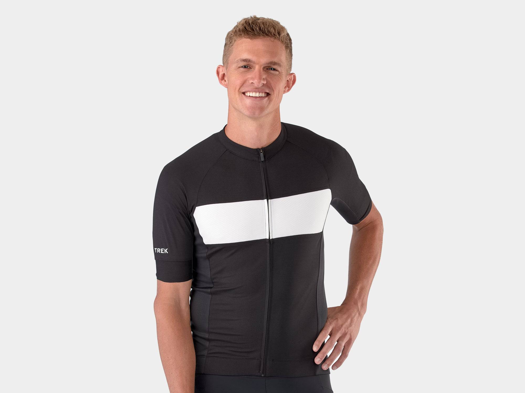 Trek Circuit LTD eco-friendly fitted cycling jersey, lightweight performance bike shirt with breathable fabric for men or women.