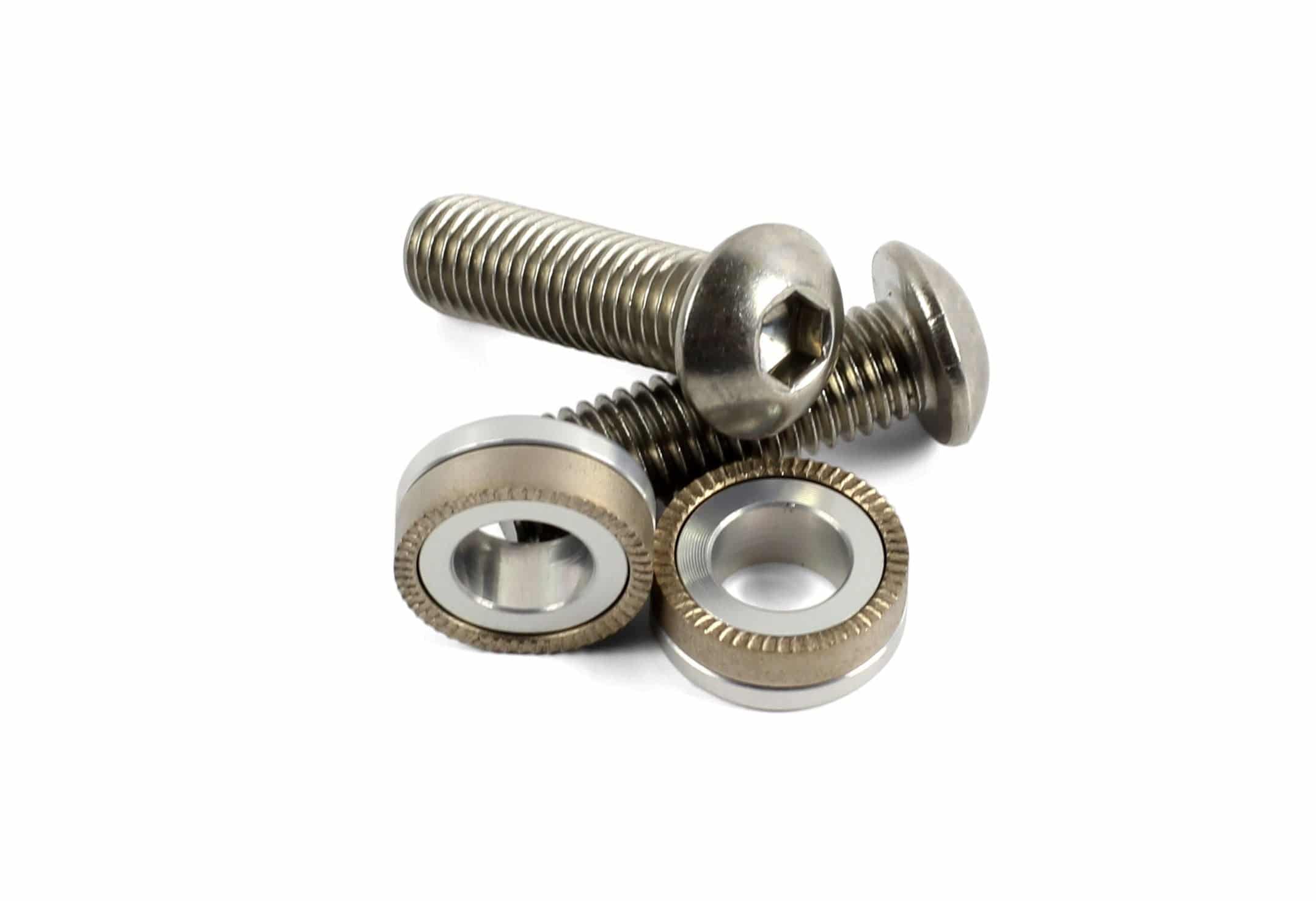 Hope M10 Stainless Steel Bolts/Washers(Pair) Domed Spares & Accessories | Swinnerton Cycles