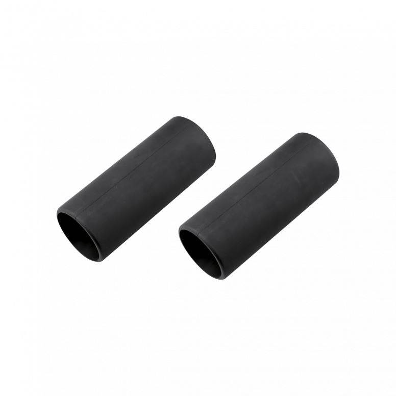 Two black Topeak Fix Station protective pads for workshop workspace, offering durable surface protection during repairs.