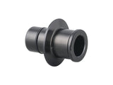 Black Bontrager DT350 Road front axle end cap for 12mm disc side, 100mm old, bicycle wheel component.