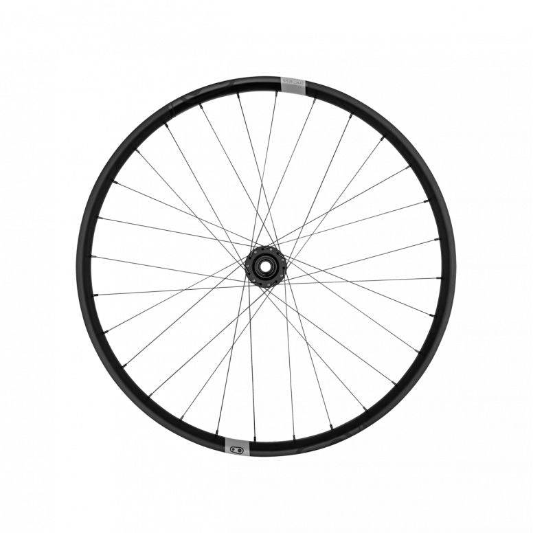 Crankbrothers Synthesis Alloy E-MTB front wheel 27.5-inch Boost with 6-bolt disc brake, lightweight aluminum mountain bike component.