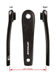 FSA Ebike Carbon Crankset CK-701 ISIS Drive with 160-175mm crank lengths, bicycle component for enhanced performance