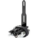 Lezyne Flow Storage Adapter in black for bike tool storage under bottle cage, accessory for bike hydration setups.