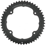 Campagnolo 53T Sup Rec 12X 145 chainring for road cycling, showing the black component with tooth details and mounting holes.