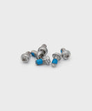 Galfer disc bolts for reliable brake disc fastening, showcasing durable metal components for motorcycle or bicycle braking systems.
