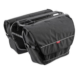 Benno Bikes large capacity utility pannier bag attached to a bike for storage and carrying accessories.