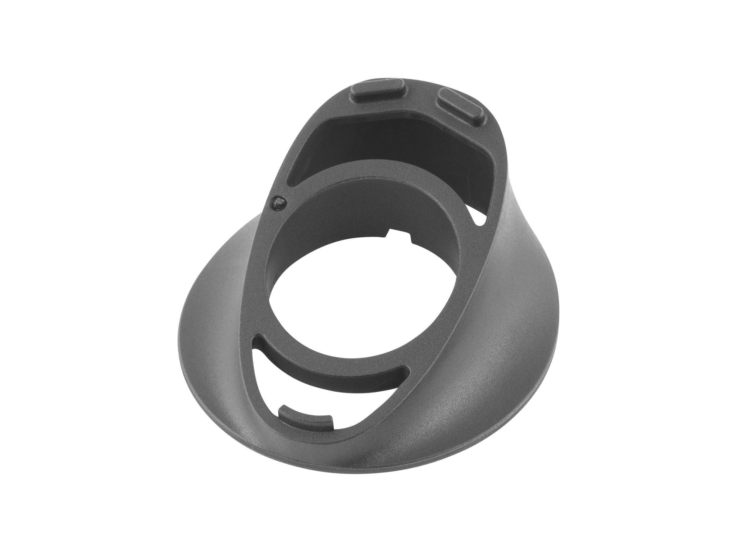 Trek Aero RSL barstem bearing top cover in onyx carbon for bike headtube component.