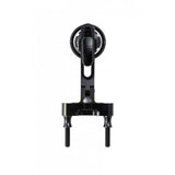 Black Cane Creek light and camera mount for Cane Creek computer mount, shown attached with mounting hardware visible.