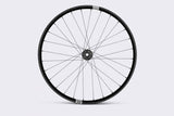 Crank Brothers Synthesis Alloy Enduro front wheel with Industry Nine hub for mountain biking, showing the wheel's rim and hub details.