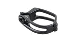 Trek Domane+ LT bike components, black front derailleur clamp, durable gear clamp for bicycle drivetrain.