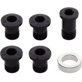 Campagnolo 11X threaded crank ring bolt set showing metal bolts and components for bike crank assembly.