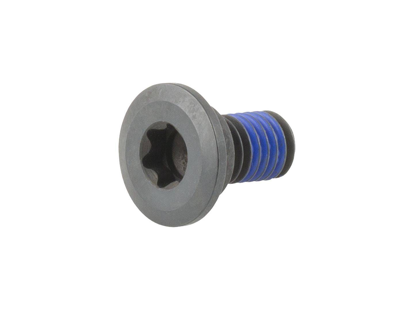 Black Bontrager Hyena In-Tube Battery Mounting Bolt M6 x 12.5mm for E-Bike, showing the compact, durable component with threading.