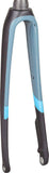 Trek Domane SLR6 disc brake fork in matte black and grey, replacement bicycle component with sleek design.