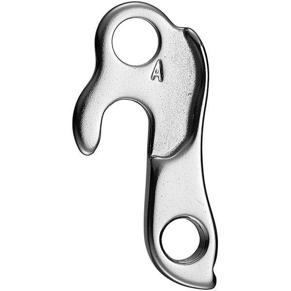 M Part gear hanger for bikes, durable replacement component, shown attached to a bike frame, compatible with various bike brands.