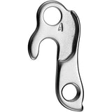 M Part gear hanger for bikes, durable replacement component, shown attached to a bike frame, compatible with various bike brands.
