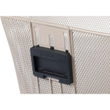 Basil Bilbao Nude Metallic Front Bicycle Basket with adjustable height and KF plate for accessories.