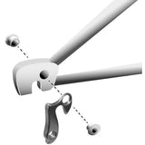 M Part durable gear hanger for bikes, showing the replacement component with metal finish and precise mounting holes.