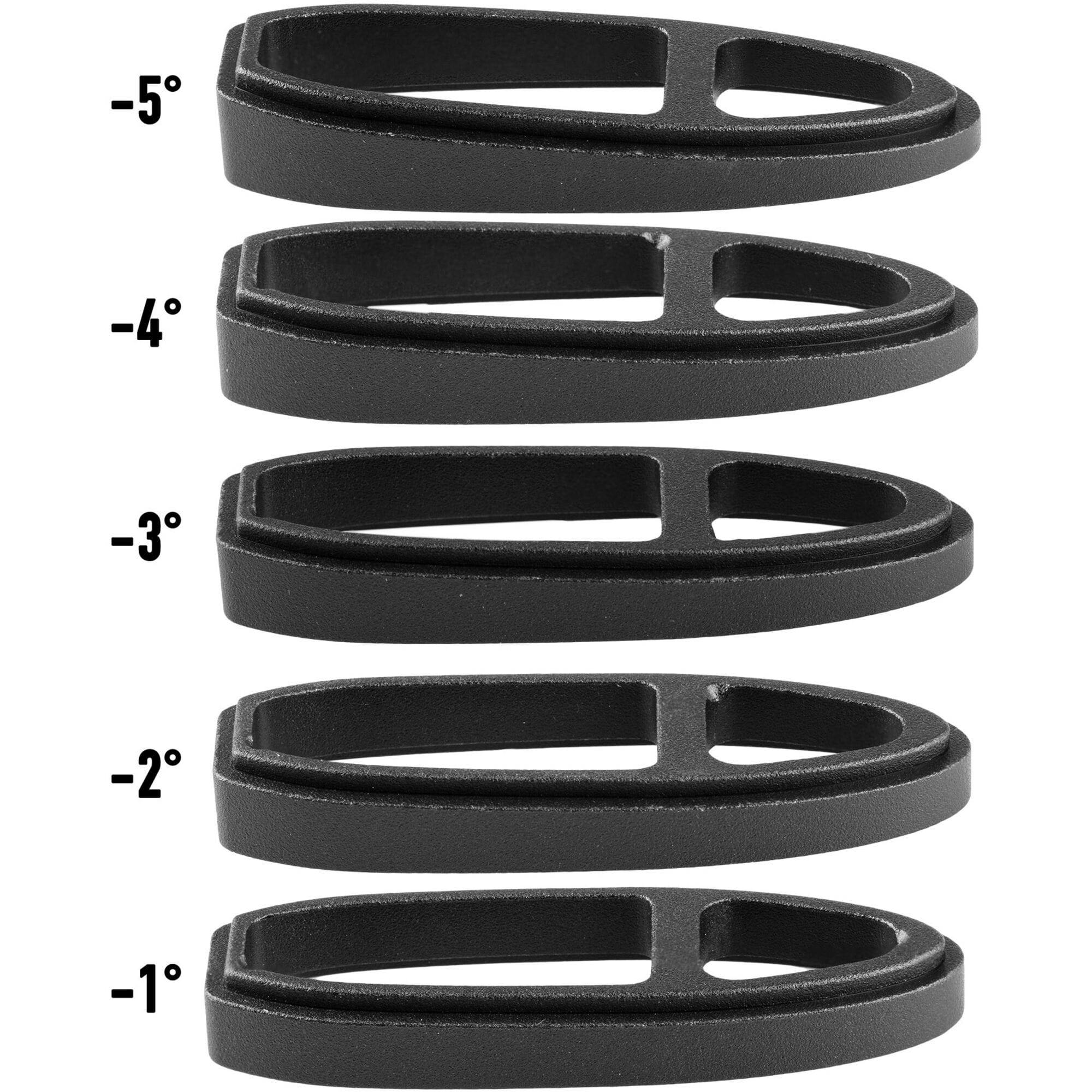 Profile Design ASC PRO Aerobar Tilt Wedge Kit for A3 & ASC PRO handlebars, showing adjustable -1 to -5° tilt wedges for bike components.