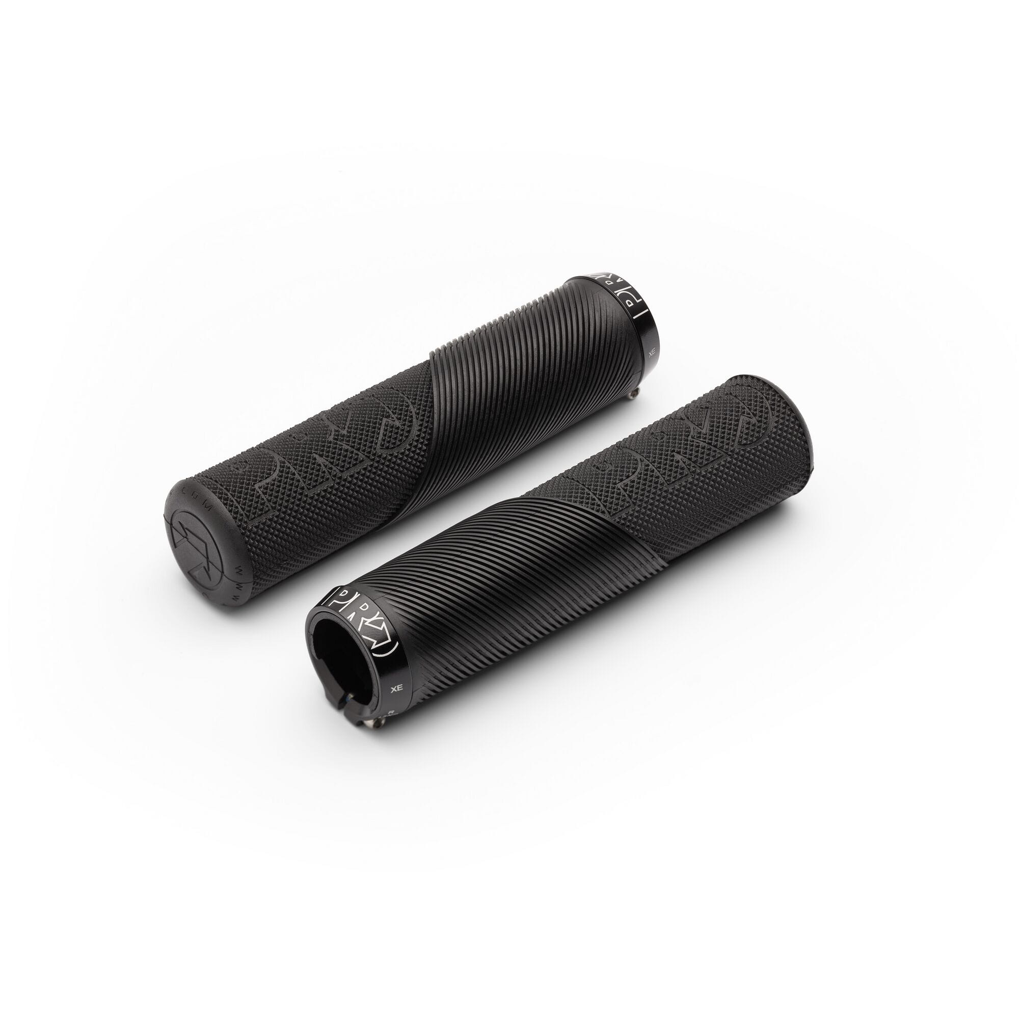 Black PRO SlickRock Lock On Grips with flanges, 130x32mm, designed for downhill and enduro mountain biking components.