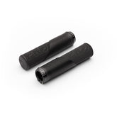 Black PRO SlickRock Lock On Grips with flanges, 130x32mm, designed for downhill and enduro mountain biking components.