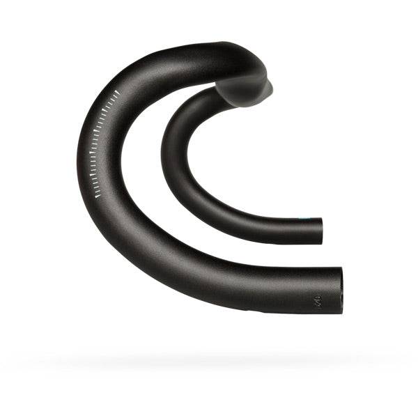 PRO Discover gravel handlebar for adventure and road cycling, 40-44cm, lightweight bike components in black with textured grip areas.