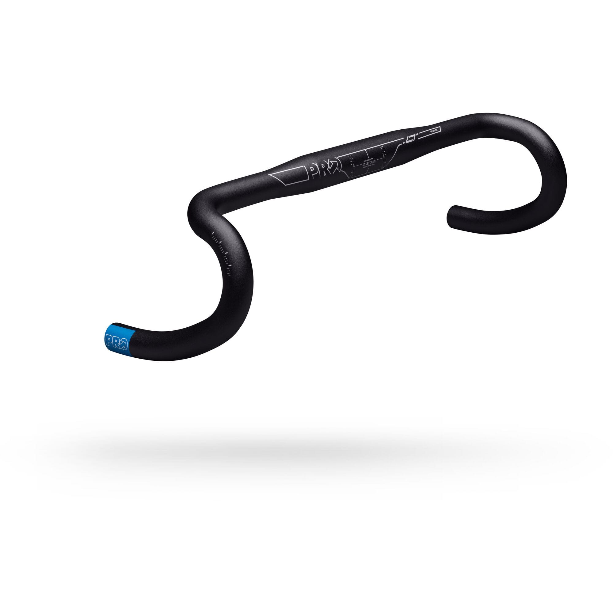 PRO LT Alloy Gravel Handlebar 31.8mm clamp with 10° flare, designed for stable control on gravel bikes.