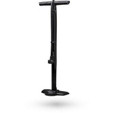 PRO Competition Floor Pump with dual head for Presta and Schrader valves and 160 PSI gauge, ideal for bike tire inflation.