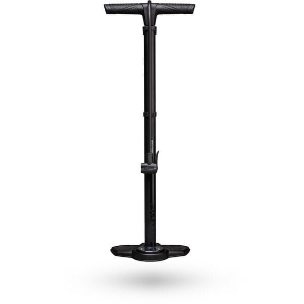 PRO Competition Floor Pump with dual head for Presta and Schrader valves, 160 PSI gauge, durable bike air pump accessory