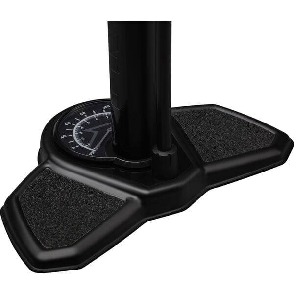 PRO Competition Floor Pump with dual head for Presta and Schrader valves, 160 PSI gauge, durable bike pump accessory