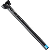 PRO LT Alloy bike seatpost with single-bolt clamp and size indicator, featuring lightweight design and durable construction for cycling.