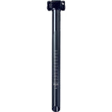PRO Vibe alloy seatpost for road bikes, Di2 compatible, with inline and layback options, showcasing sleek metal finish and mounting area.