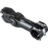 Black PRO Lt Alloy Adjustable Stem with 31.8mm clamp and -30° to +40° angle, designed for bicycle handlebars.