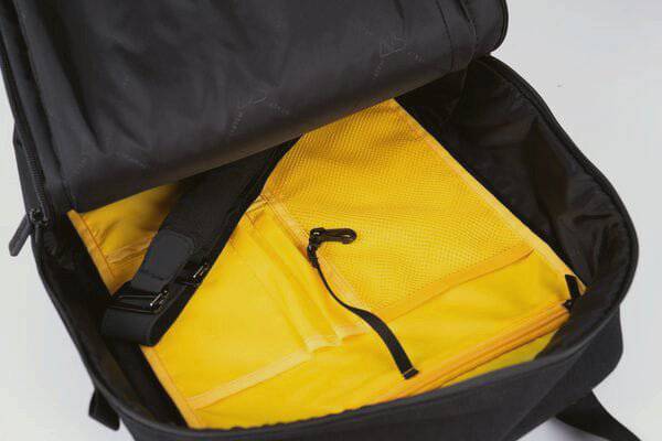 AtranVelo METRO AVS side bag with laptop compartment attached to a bicycle pannier rack for versatile cycling accessories.