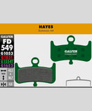 Galfer Pro Bike Disc Brake Pads for downhill and enduro racing, showing high-performance brake component with metallic backing plates.