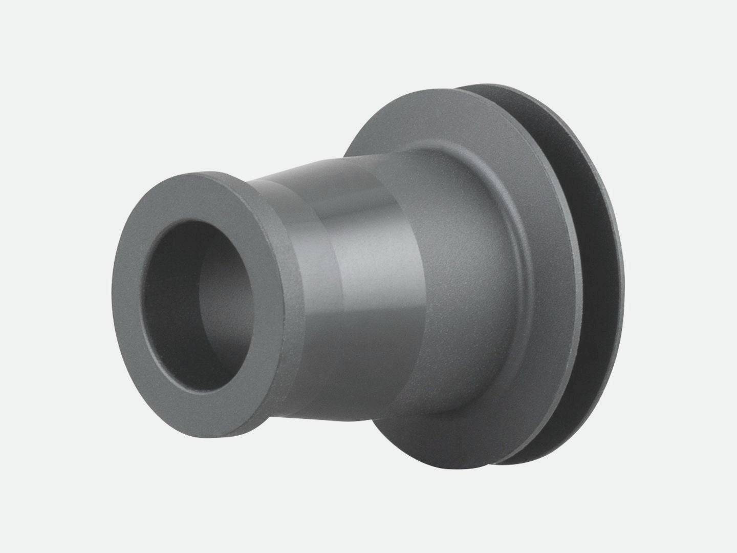 Bontrager Ratchet EXP 12mm non-drive MTB rear axle end cap in black, 148mm OLD, for bicycle component replacement.