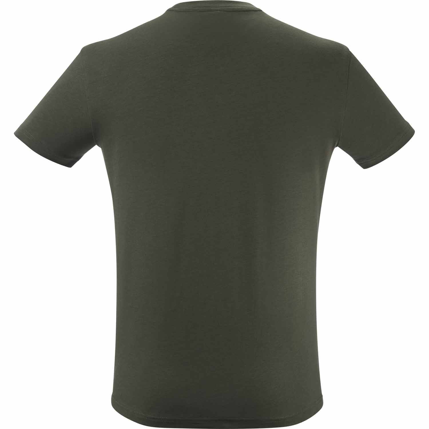 Mavic unisex crewneck T-shirt with corporate logo, made of organic cotton, casual clothing, front view.