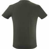 Mavic unisex crewneck T-shirt with corporate logo, made of organic cotton, casual clothing, front view.
