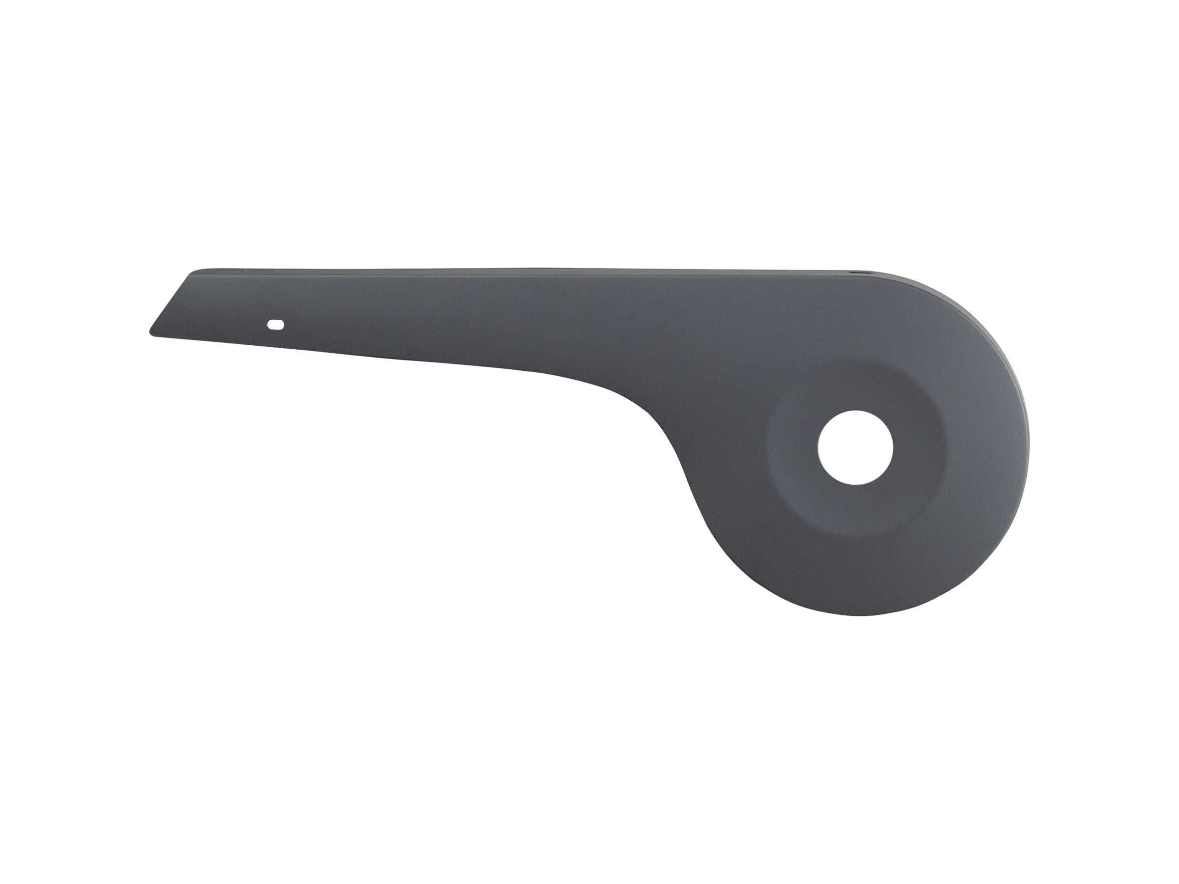 Black Trek Bosch Gen3 chainguard for Trek frames, compatible with Bosch system components, shown on a bicycle frame.
