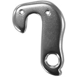 Durable M Part gear hanger for bikes, compatible with various brands, shown as a metal replacement component on a bicycle.
