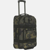 OGIO ONU-22 pannier bag with weather-resistant fabric, skate wheels, and expandable design for versatile accessories storage.