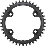 Shimano GRX FC-RX600 11-speed 40T chainring for gravel and adventure bikes, showing the black chainring with teeth and mounting holes.