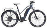 Trek Allant+ 6 Stagger 2025 women's electric hybrid bike designed for urban commuting, featuring a sleek frame and electric motor.