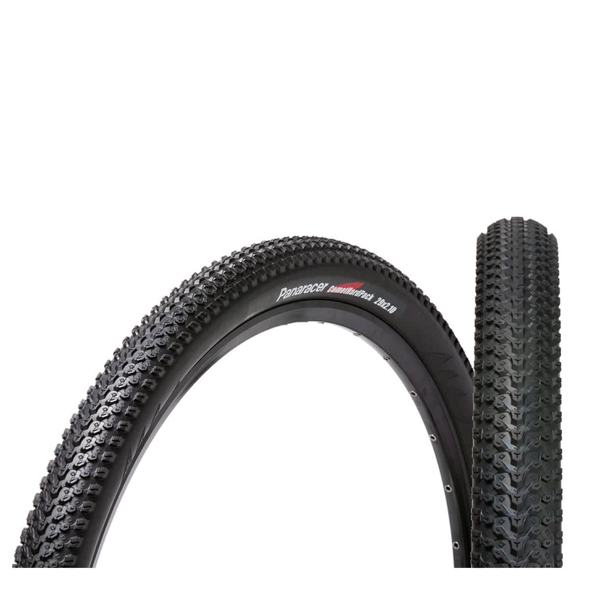Panaracer Comet Hard Pack folding MTB tire for trail and XC riding, showing rugged tread pattern and sidewall details.