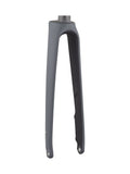 Trek Domane+ HP 700C road bike fork showing durable carbon construction and precise steering features.