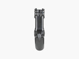 Bontrager adjustable threadless stem for bike handlebars, showcasing a sleek component with precise steering and customizable fit.