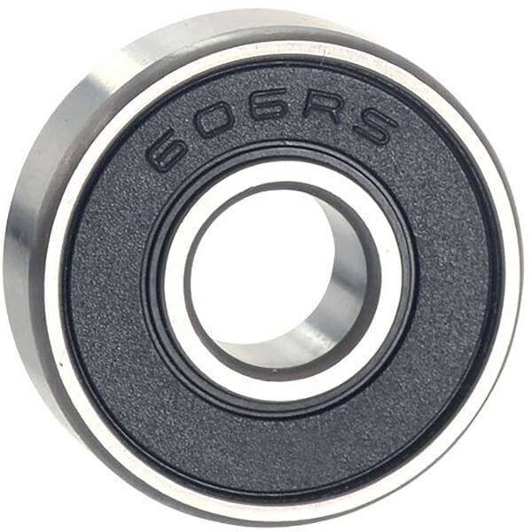 M Part bicycle cartridge bearing 606 2RS with ABEC-3 tolerance, pre-lubricated, showing the compact bearing with rubber seals.