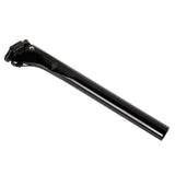 Basso Astra Palta Venta Carbon bike seatpost with finishing kit, showcasing sleek black design and lightweight carbon construction.